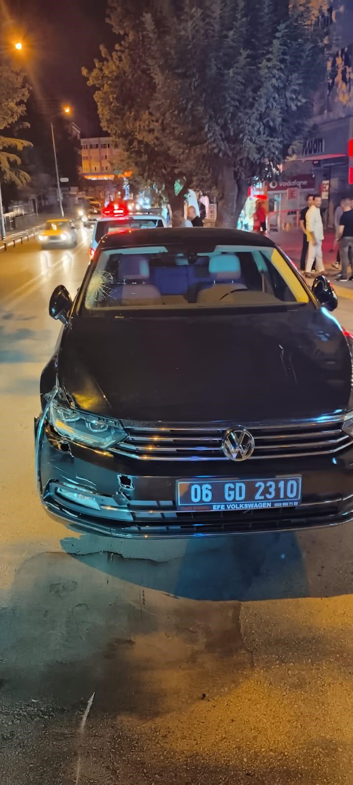 Ankara’da resmi plakalı araç motokurye ile çarpıştı: 1 yaralı
