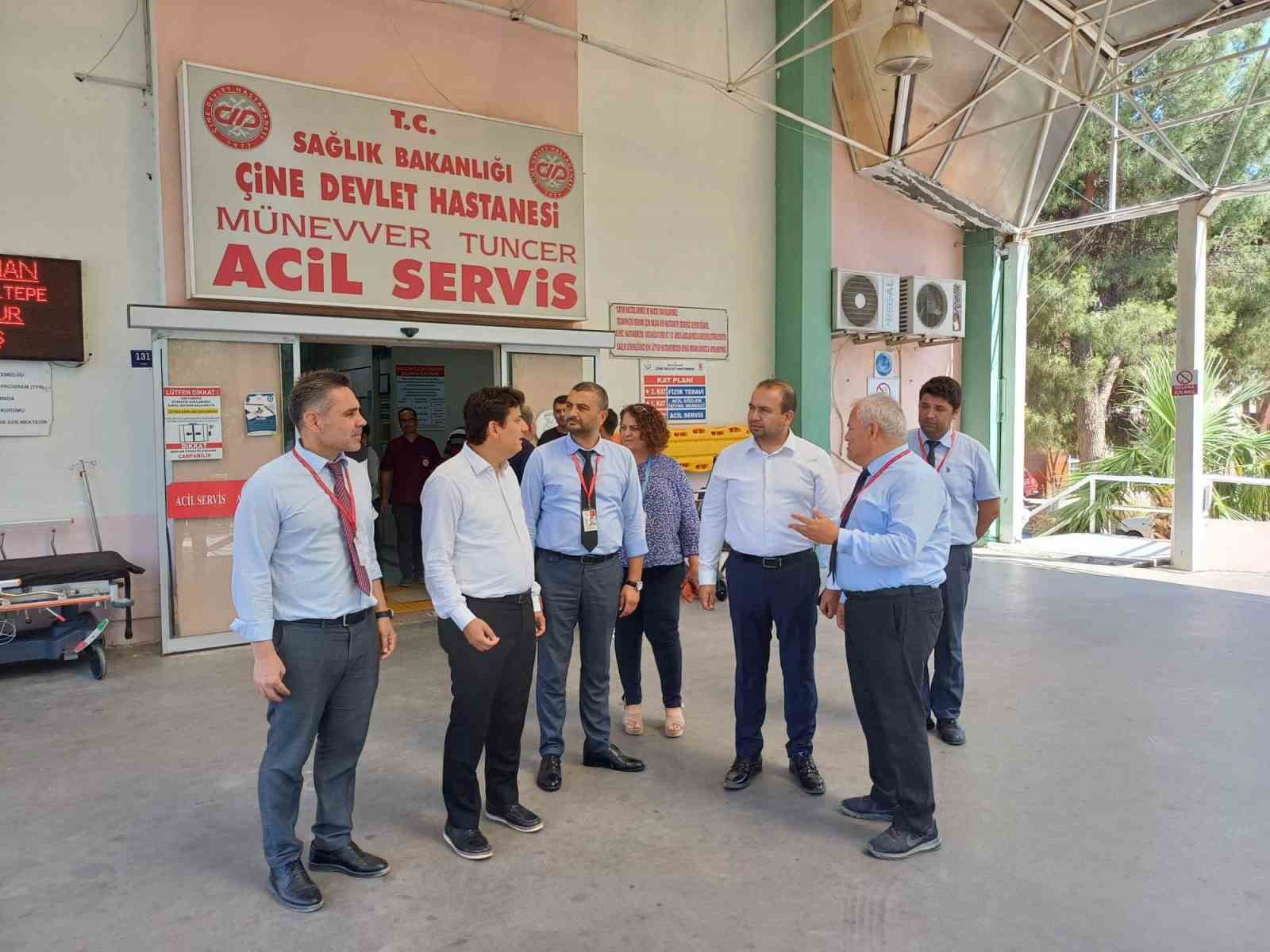 Çine Devlet Hastanesi’nde incelemelerde bulunuldu
