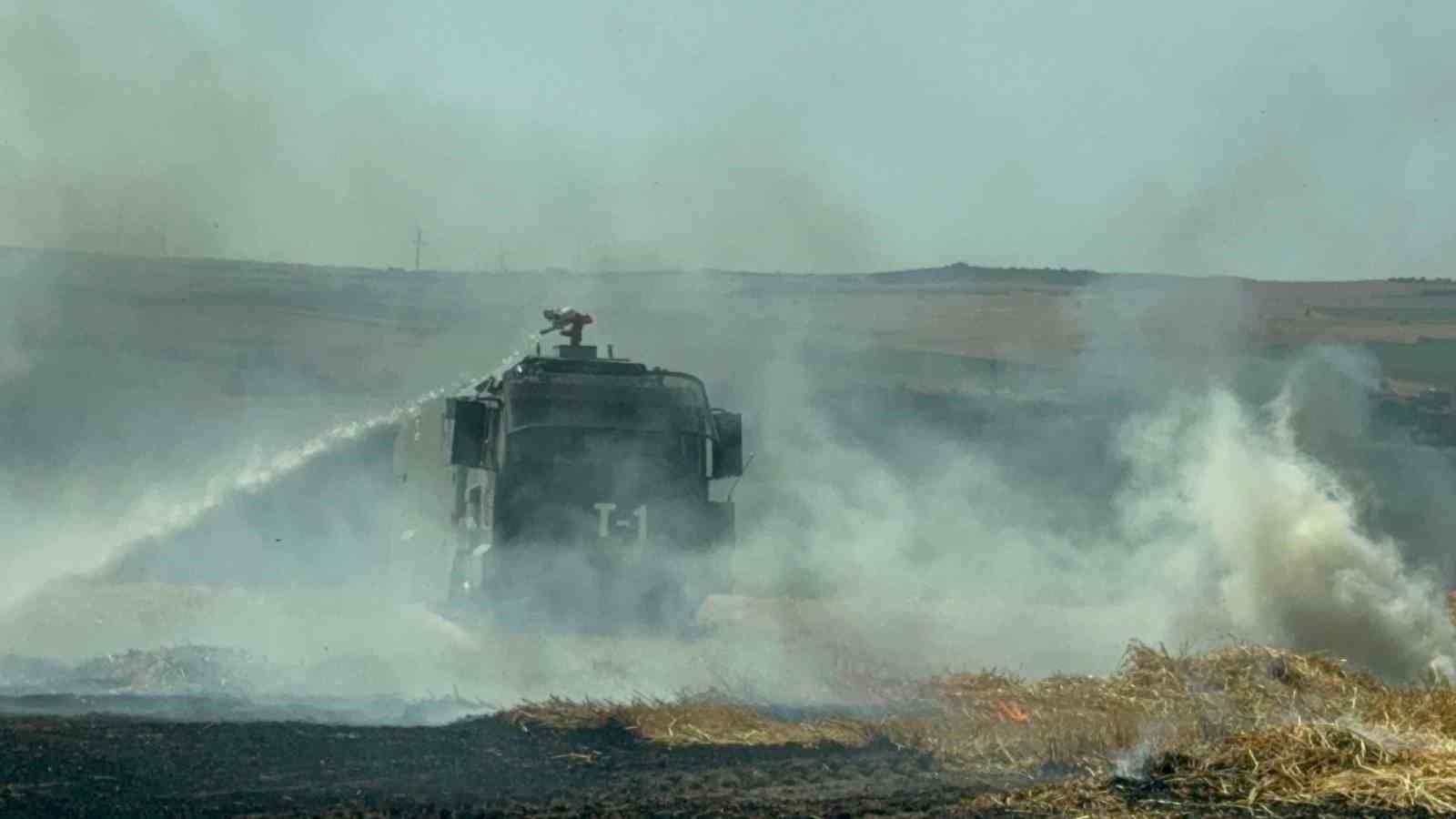 Tekirdağ’da anız ve orman yangınlarına çevik kuvvet desteği
