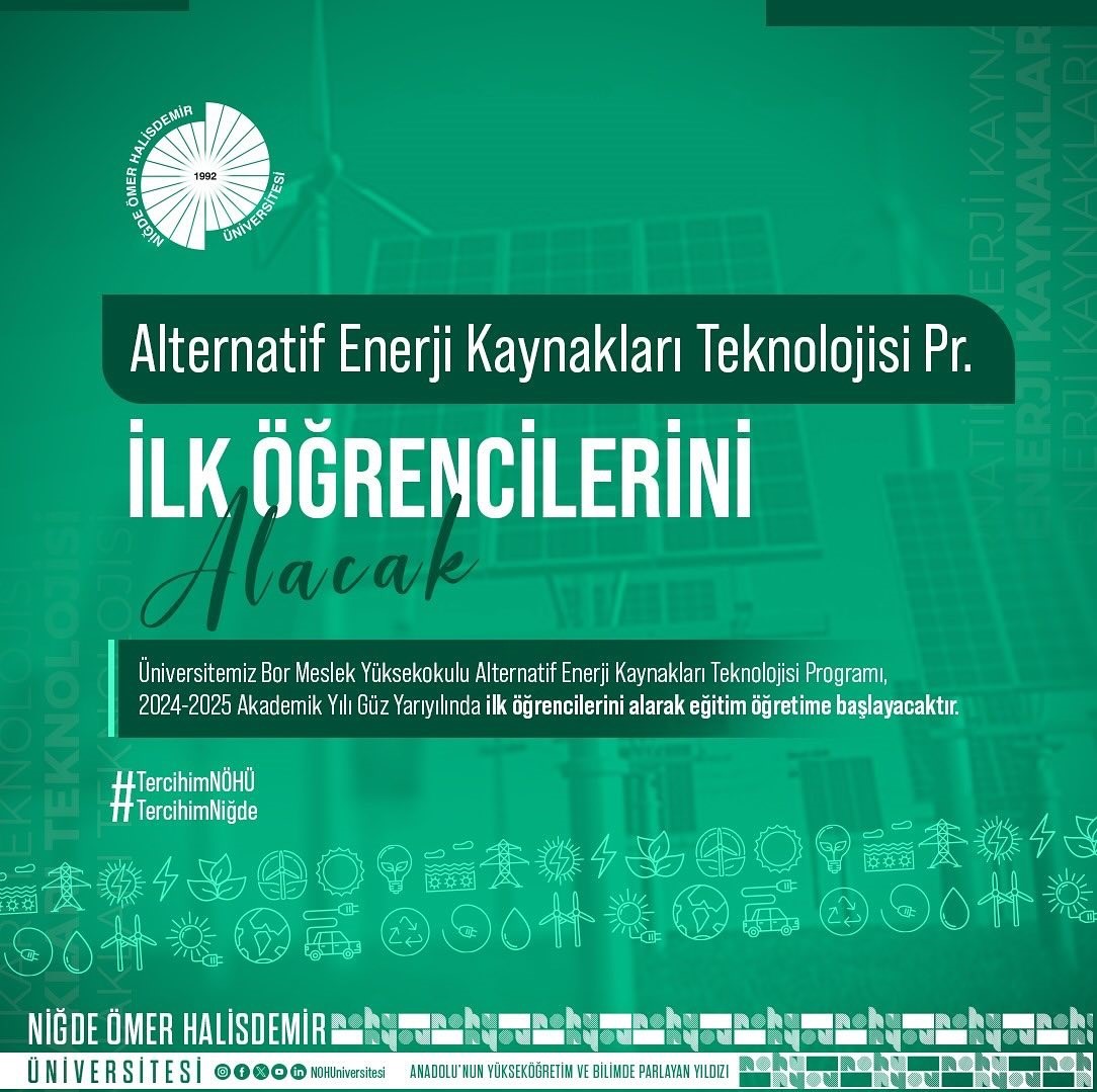 NÖHÜ’de yeni bölümlere ilk kez öğrenci kabul edilecek
