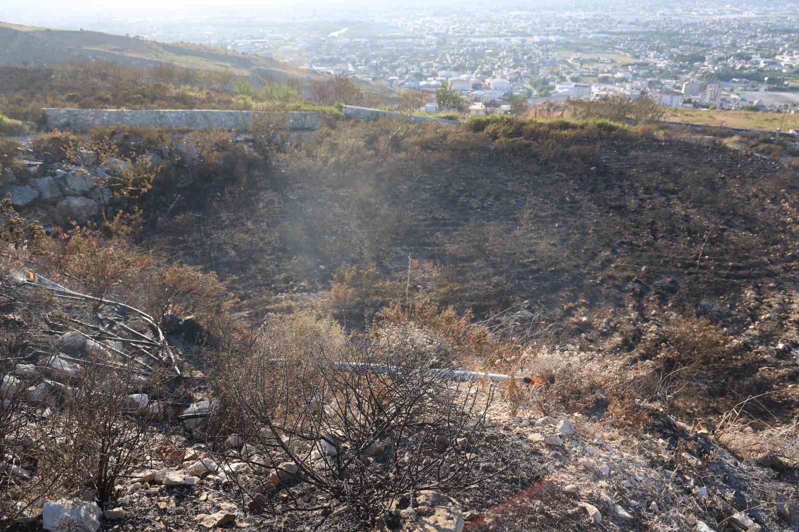 Antakya’da otluk alanda çıkan yangın büyümeden söndürüldü
