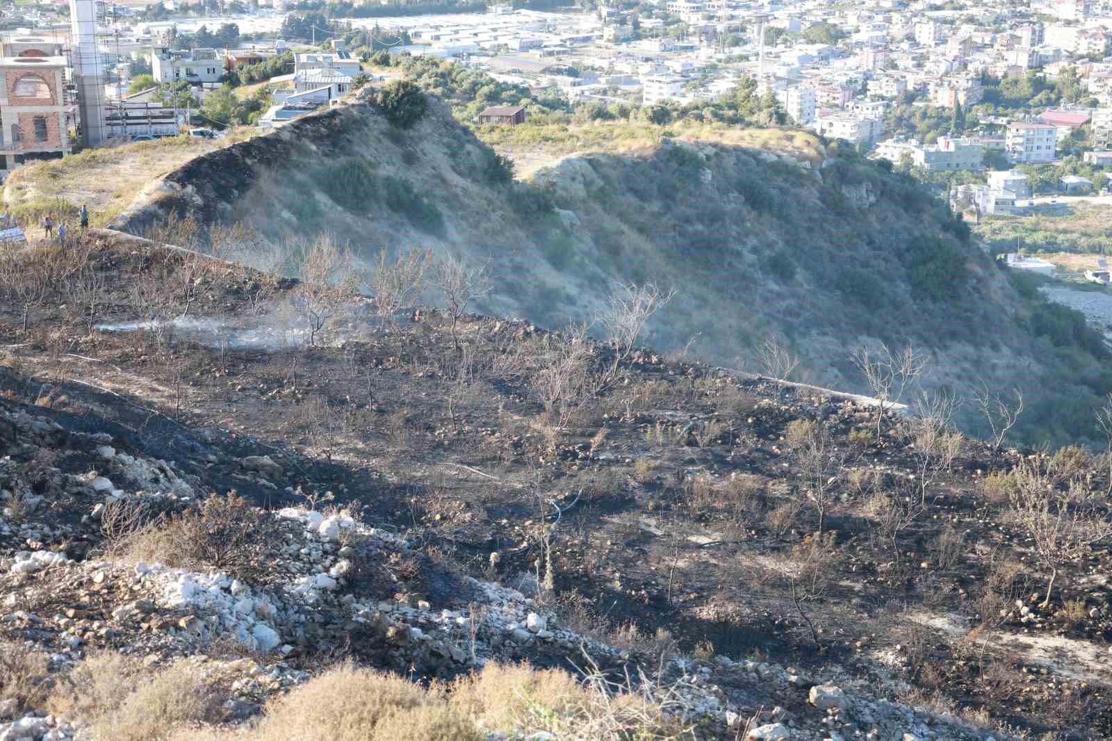 Antakya’da otluk alanda çıkan yangın büyümeden söndürüldü
