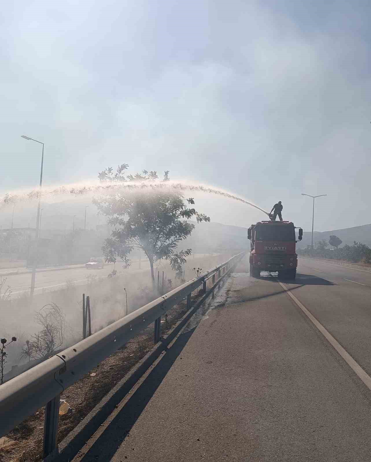 Arsuz’da çıkan ot yangınını itfaiye ekipleri söndürdü
