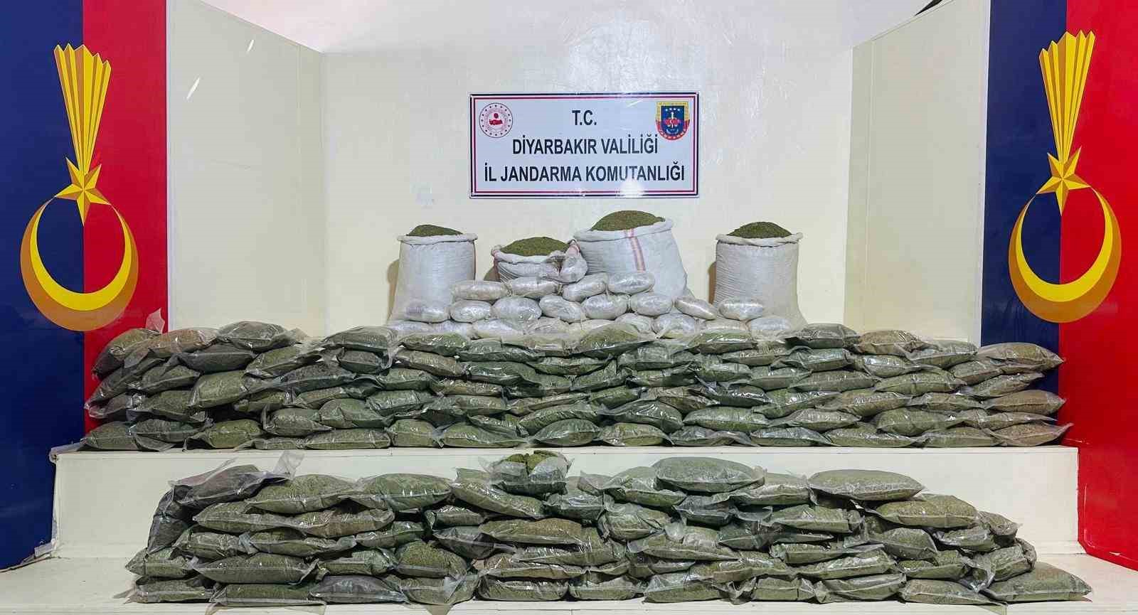 Lice’de 285 kilo esrar ele geçirildi
