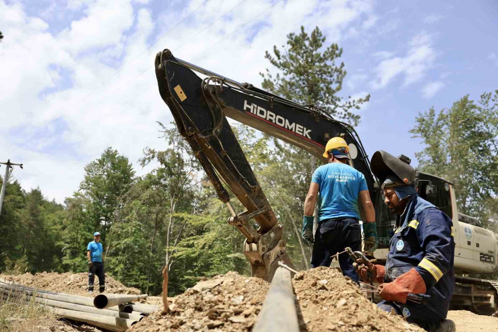 2 bin 200 metrelik yeni içme suyu hattı
