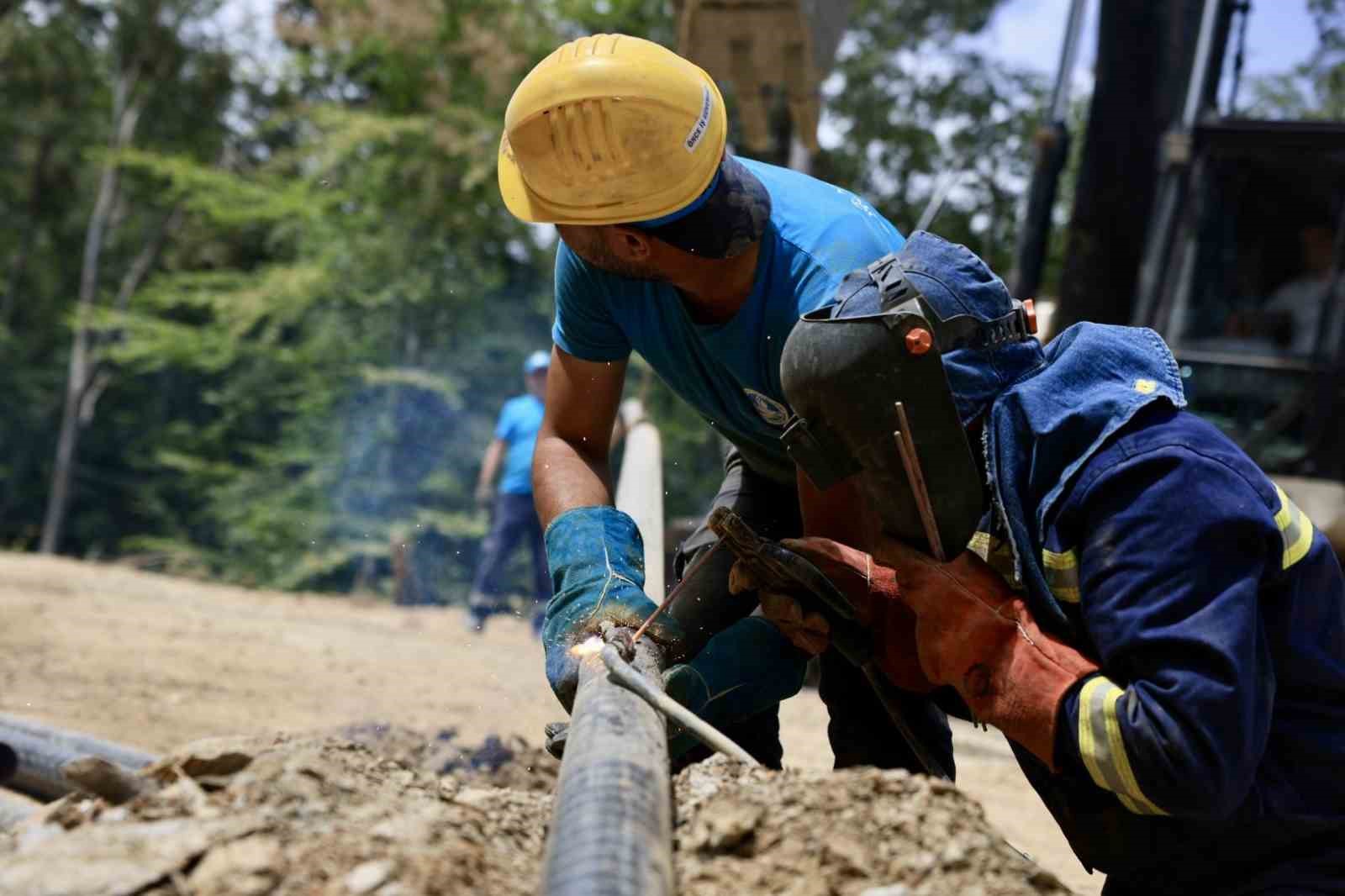 2 bin 200 metrelik yeni içme suyu hattı
