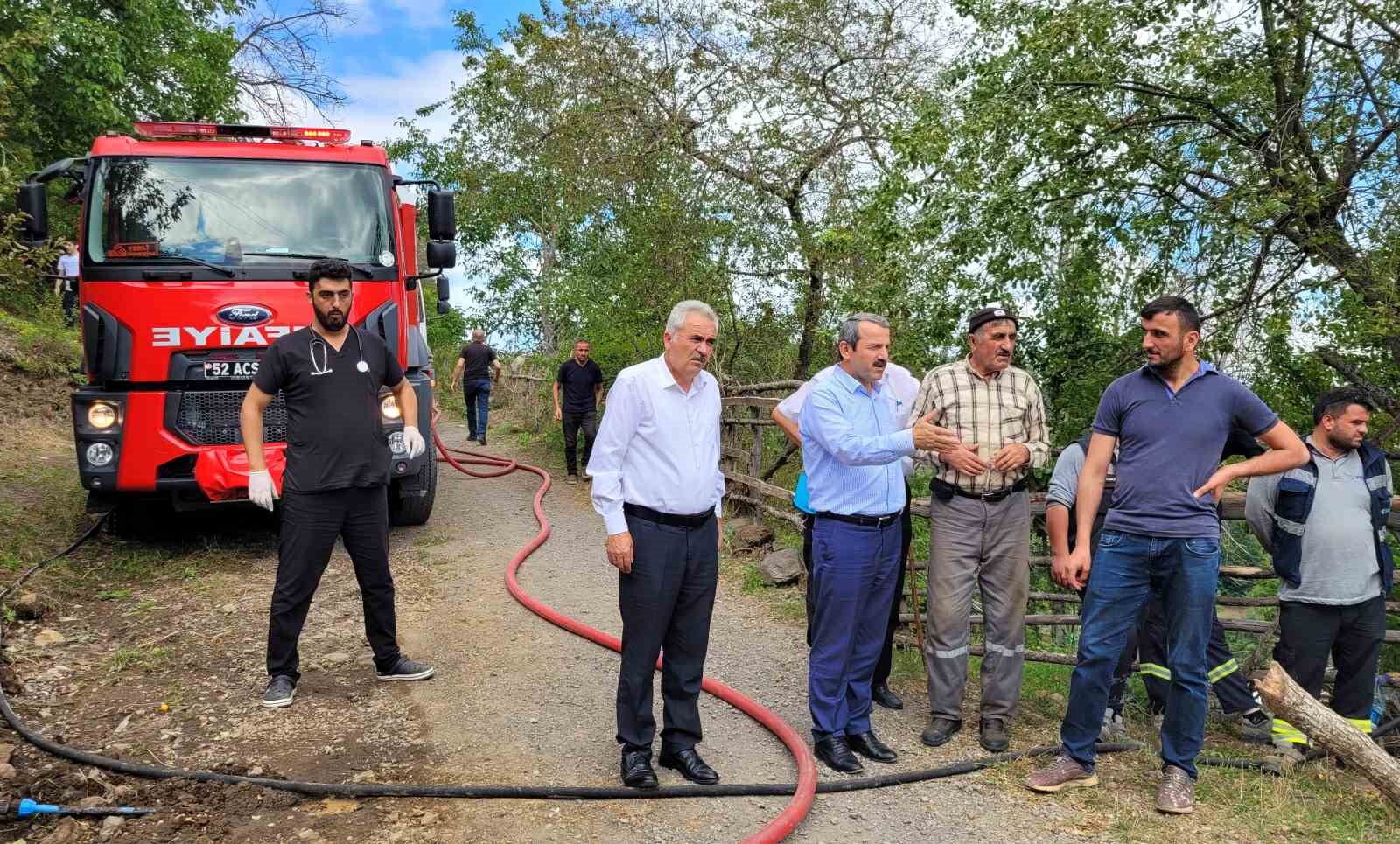 Ordu’da elektrik kontağından çıkan yangın bir evi küle çevirdi
