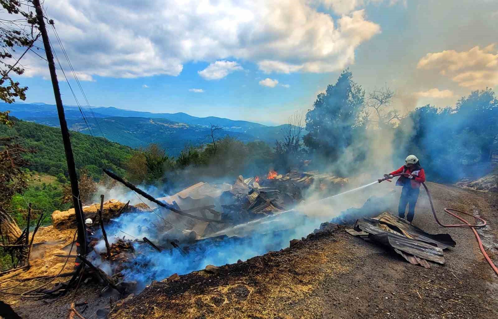 Ordu’da elektrik kontağından çıkan yangın bir evi küle çevirdi
