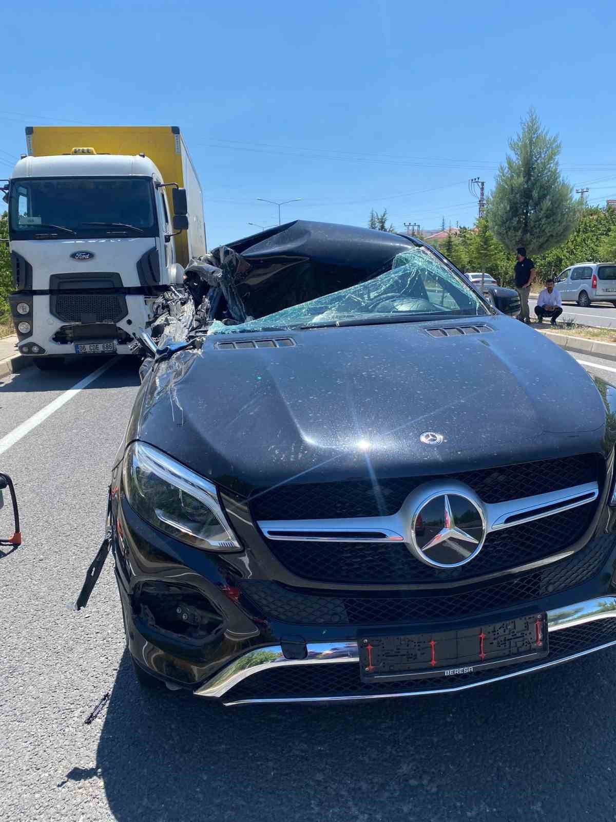 Malatya’da 1 kişinin öldüğü kaza kamerada
