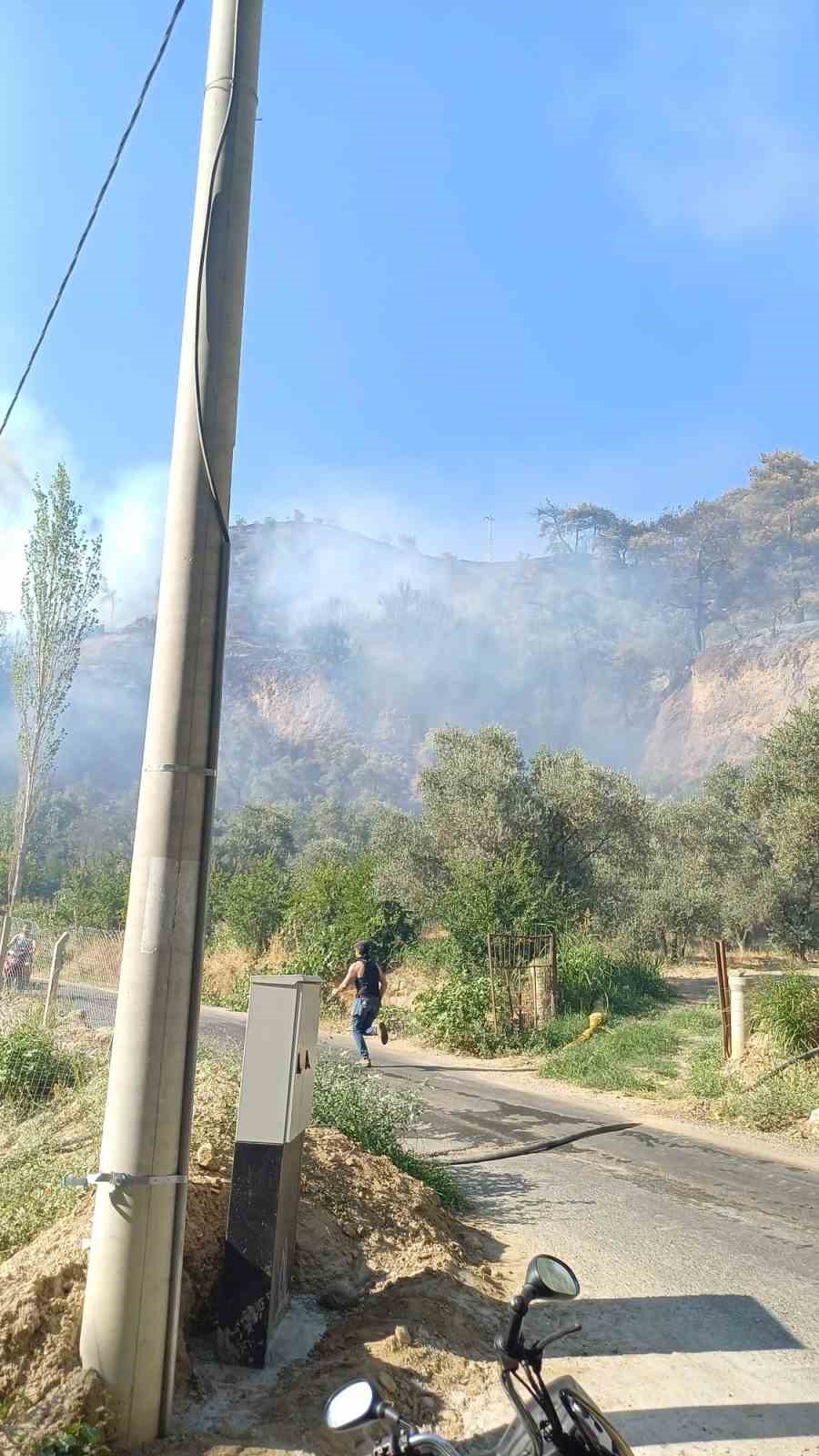 Aydın’daki yangına havadan ve karadan müdahale devam ediyor
