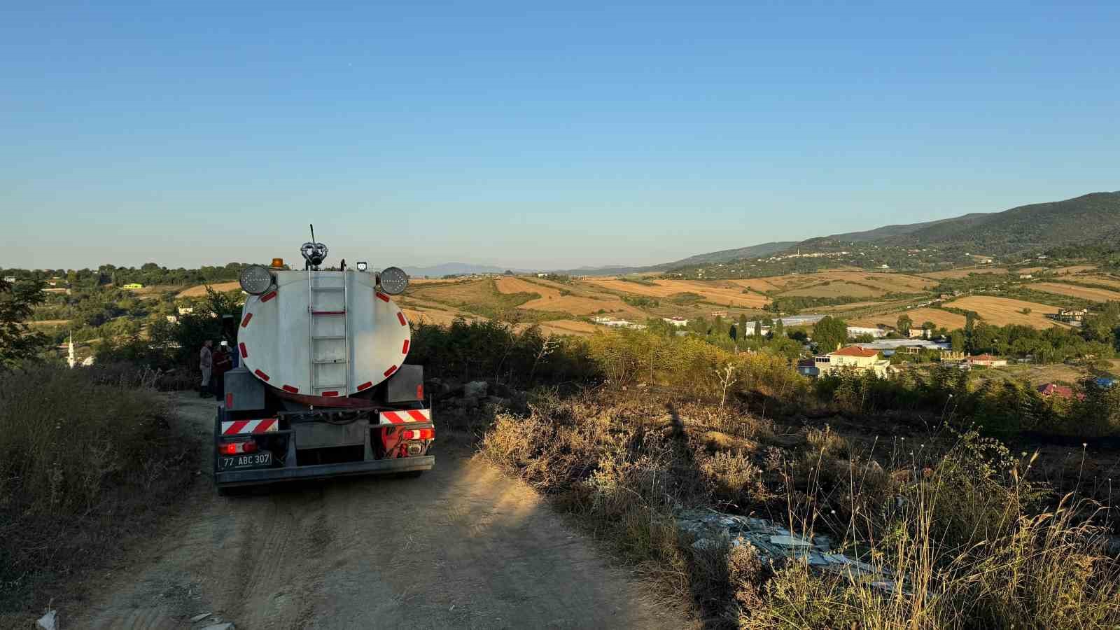 Yalova’da mangal yangına sebep oldu
