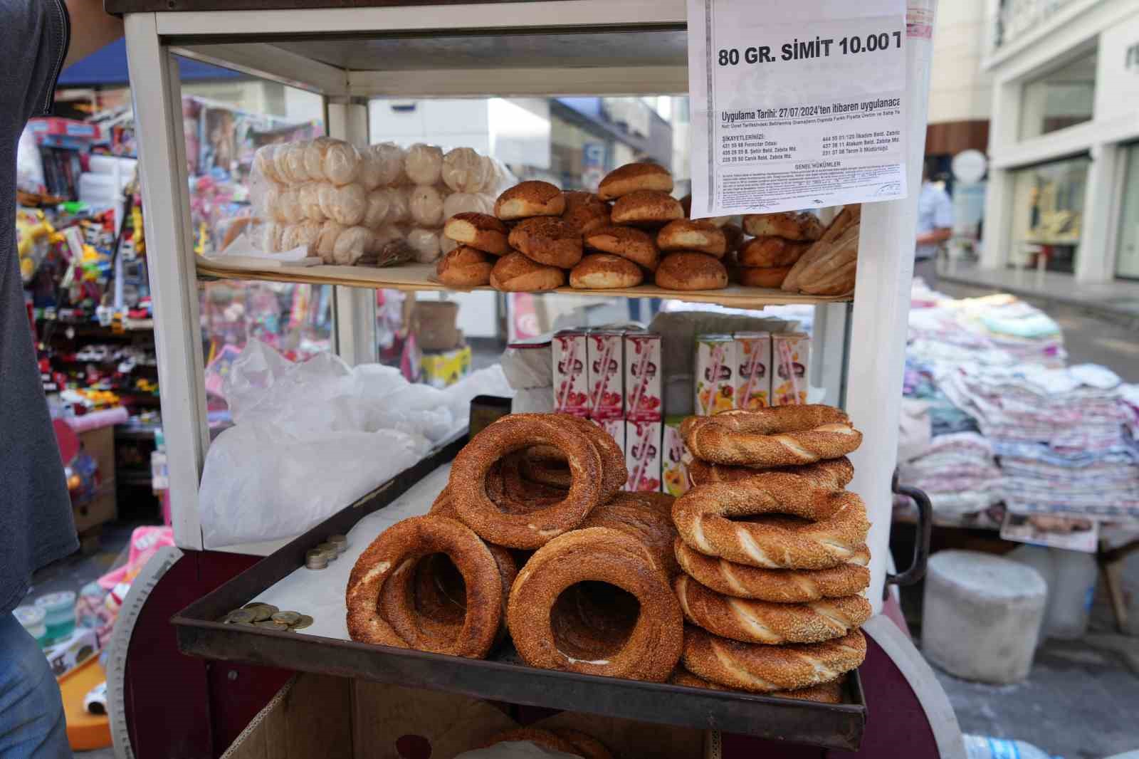 Samsun’da 80 gram simit 10 TL oldu
