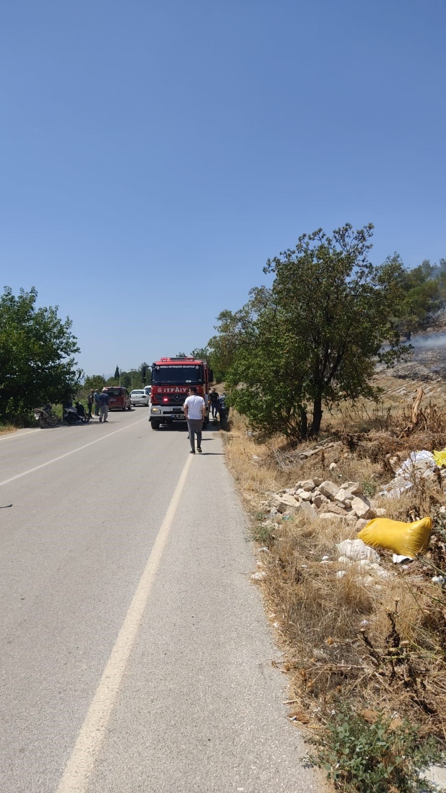 Denizli’de ormanlık alanda çıkan yangına müdahale ediliyor
