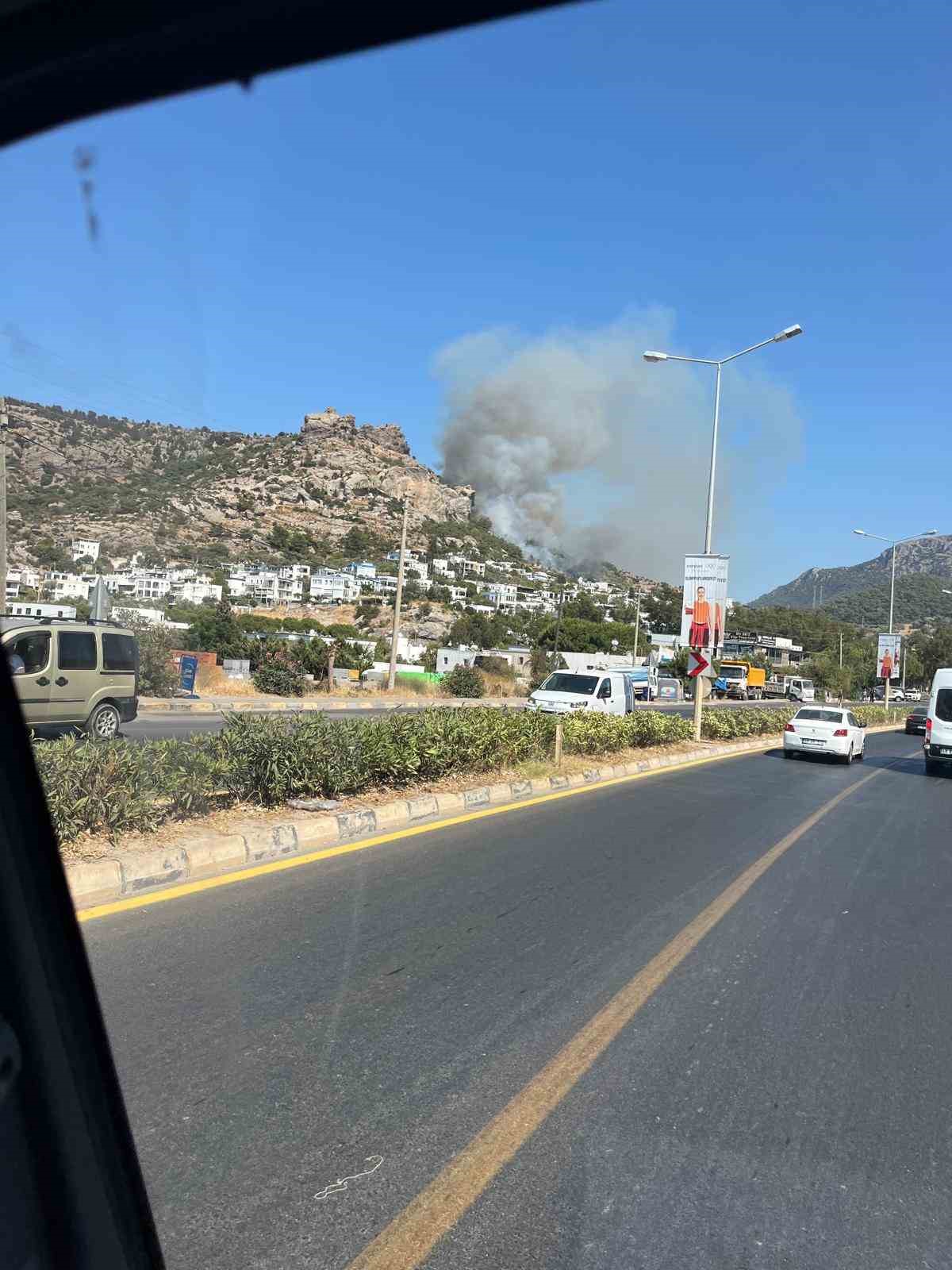 Bodrum’da makilik yangını
