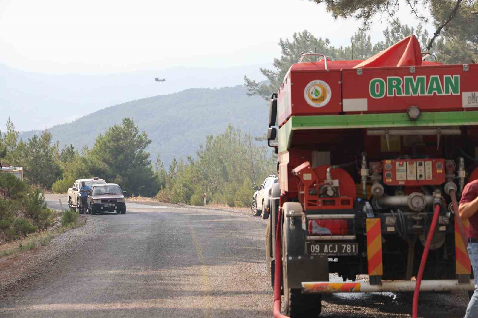 Çine yangınına yoğun müdahale sürüyor
