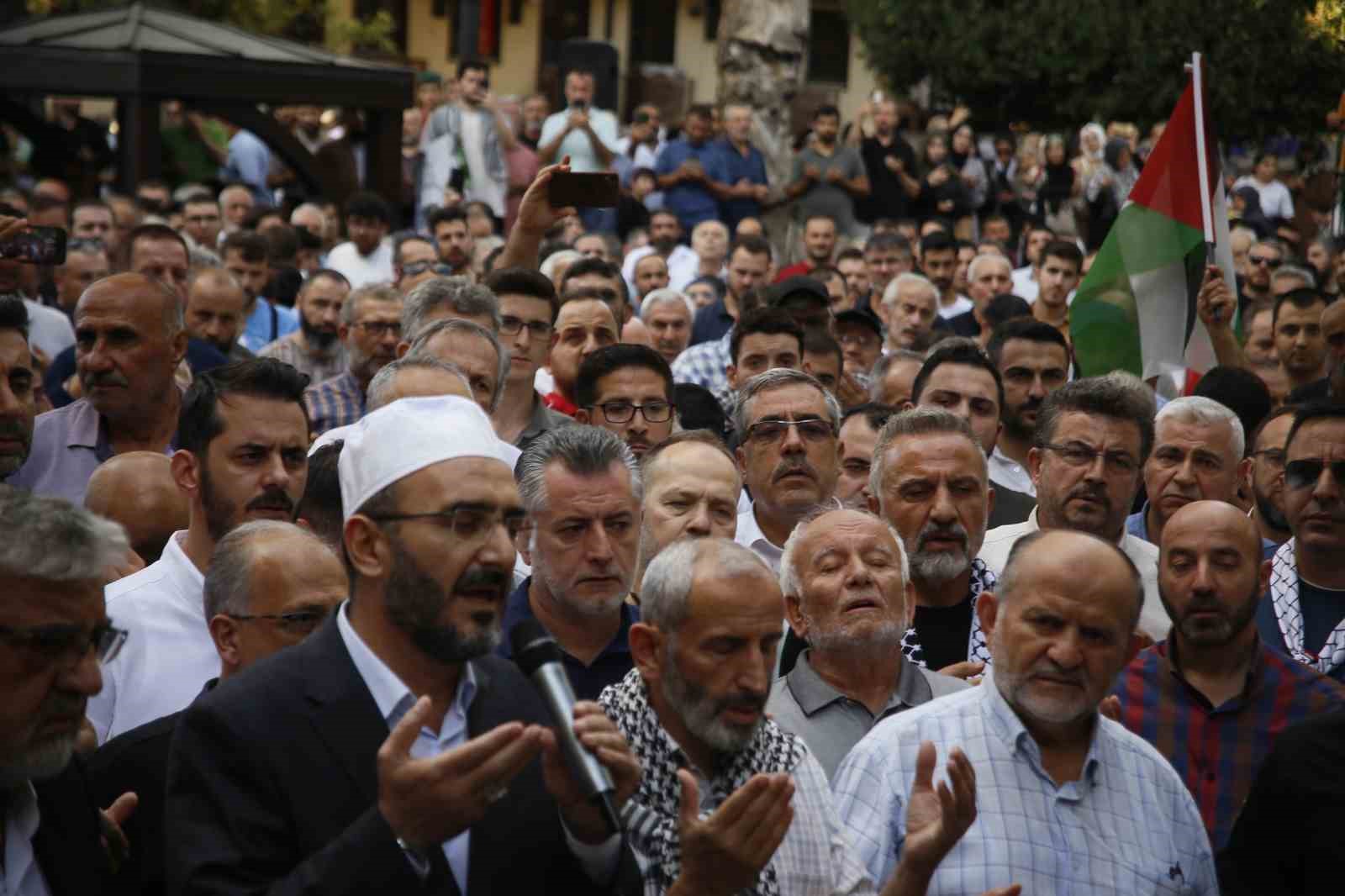 Bursa’da Haniye için basın açıklaması yapıldı: 