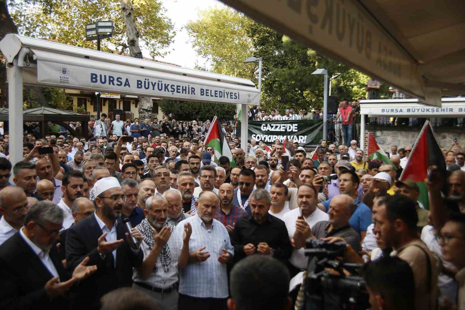 Bursa’da Haniye için basın açıklaması yapıldı: 