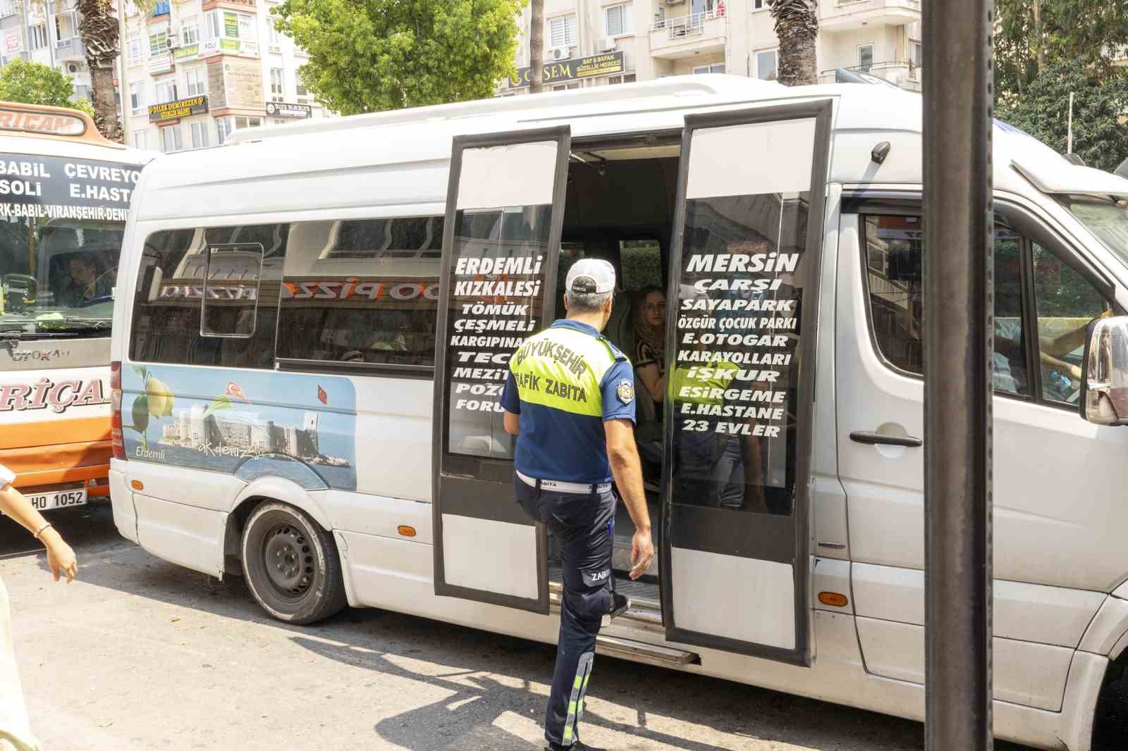 Mersin’de toplu taşıma araçlarına klima denetimi
