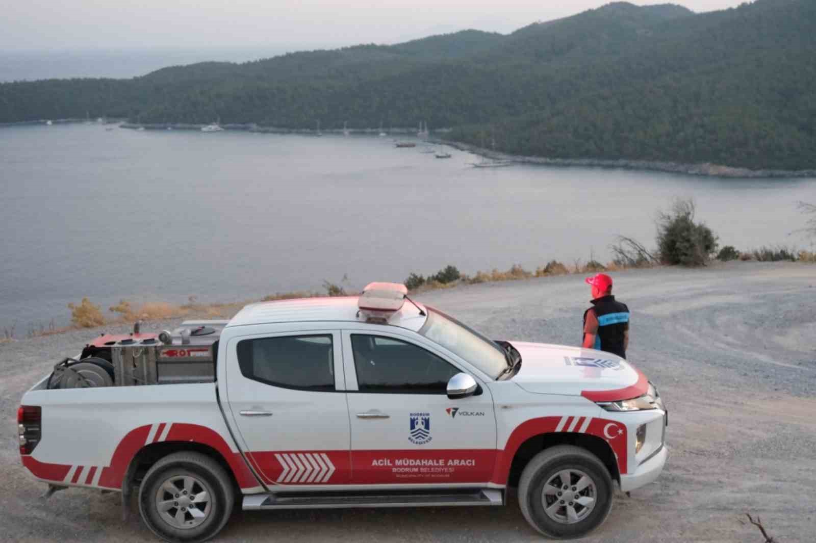 Zabıta ekiplerinden yangına yönelik önlem
