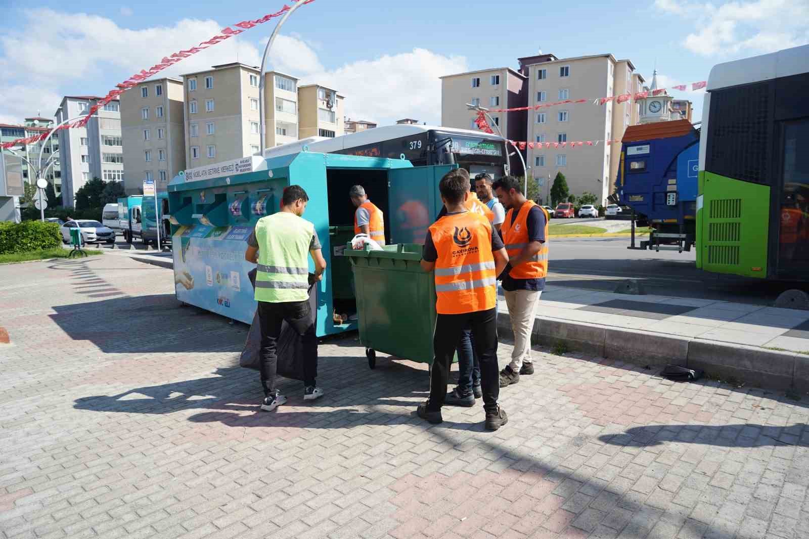 Atıklar geri dönüşüme kazandırılıyor
