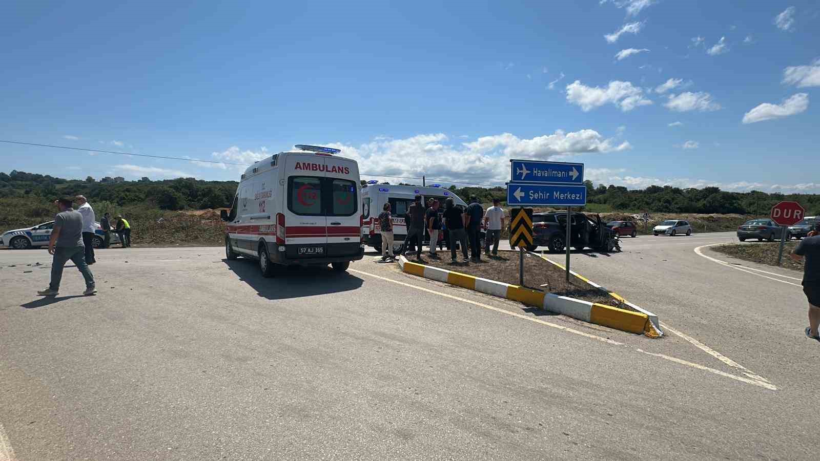 Sinop’ta trafik kazası: 8 yaralı
