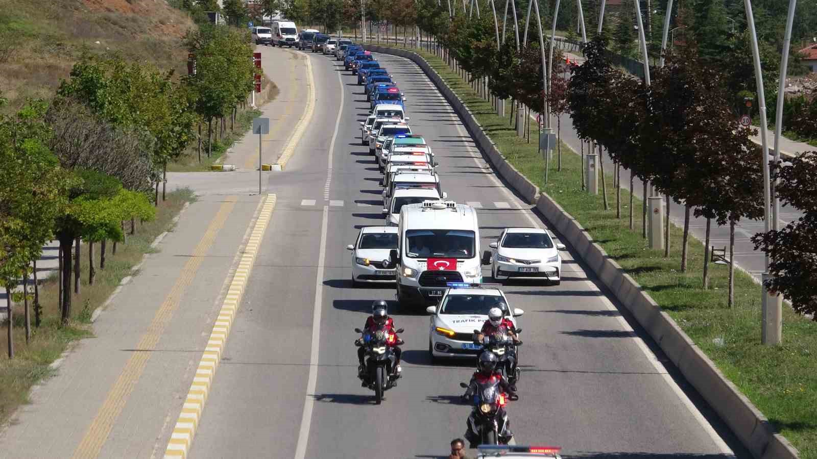 Şehit Polis Memuru Ahmet Şahan, Çankırı’da bayraklarla uğurlandı
