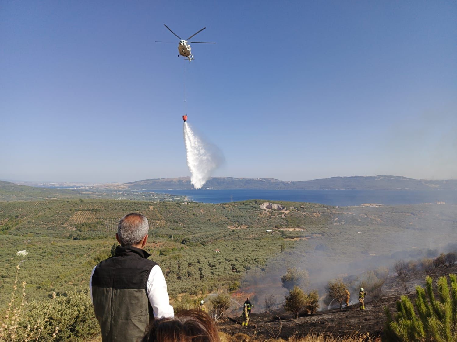 Erdek’teki yangın söndürüldü
