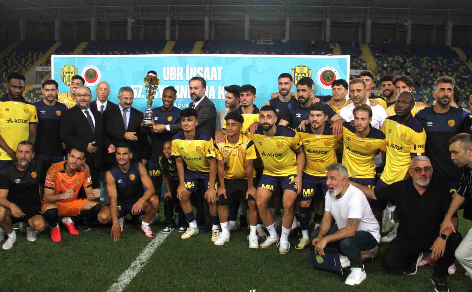 57. TSYD Ankara Kupası’nın sahibi MKE Ankaragücü oldu
