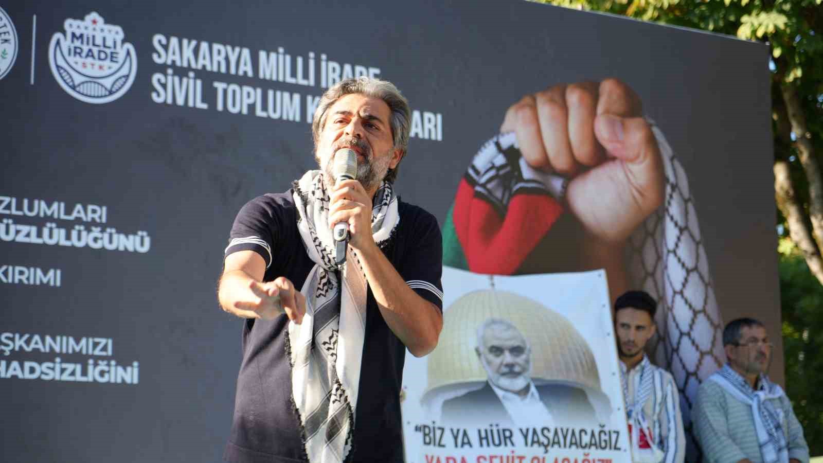 Sakarya’da binler Gazze ve İsmail Haniye için yürüdü
