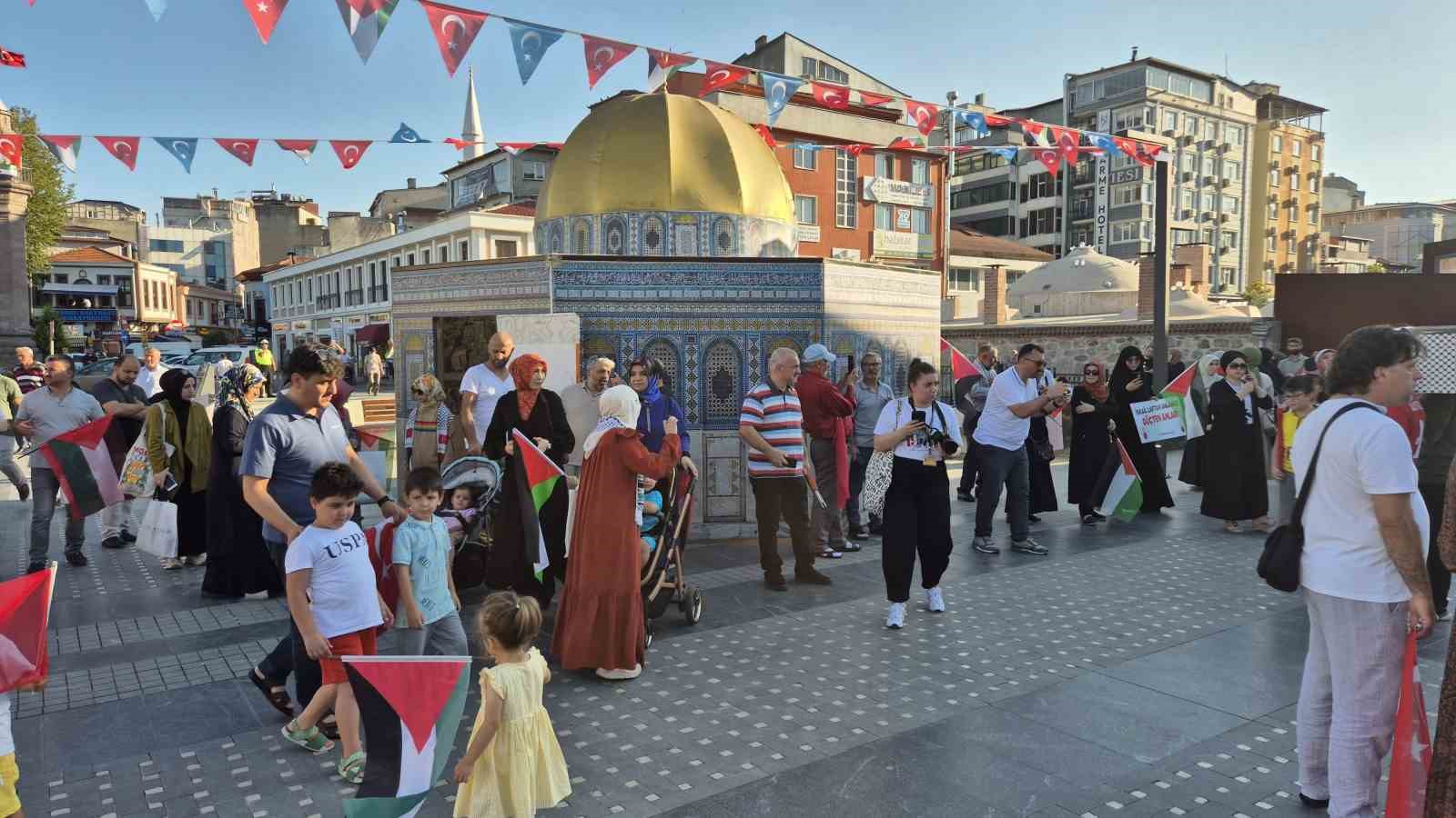 Samsun’da Filistin’e destek yürüyüşü
