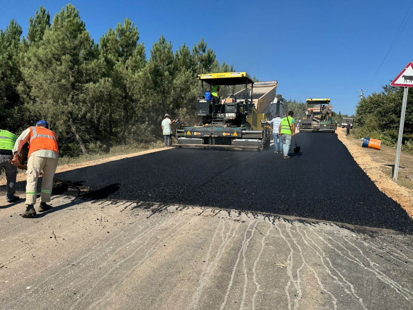 Derince ile köyler arasındaki yol yenileniyor
