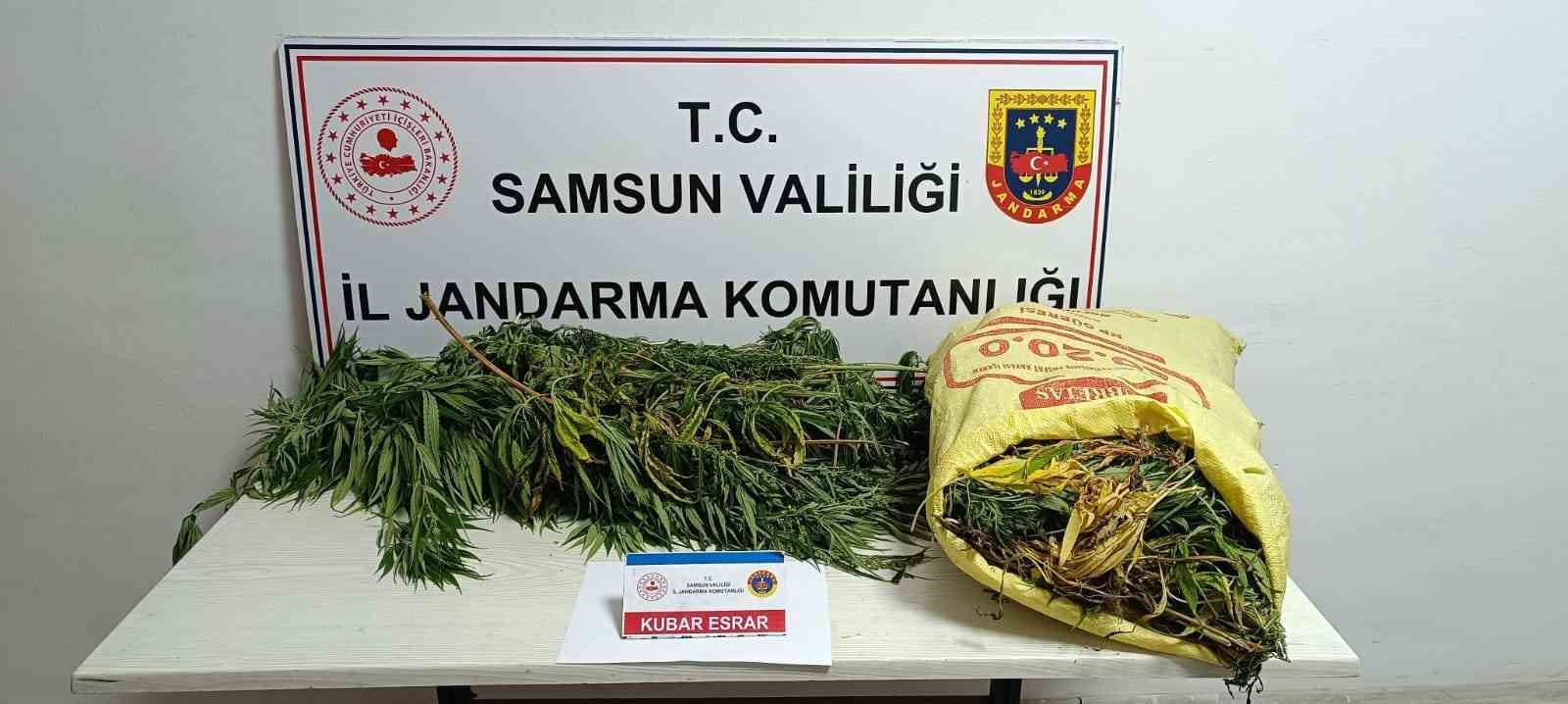 Jandarmaya 12 kilo esrarla yakalanan kadın tutuklandı
