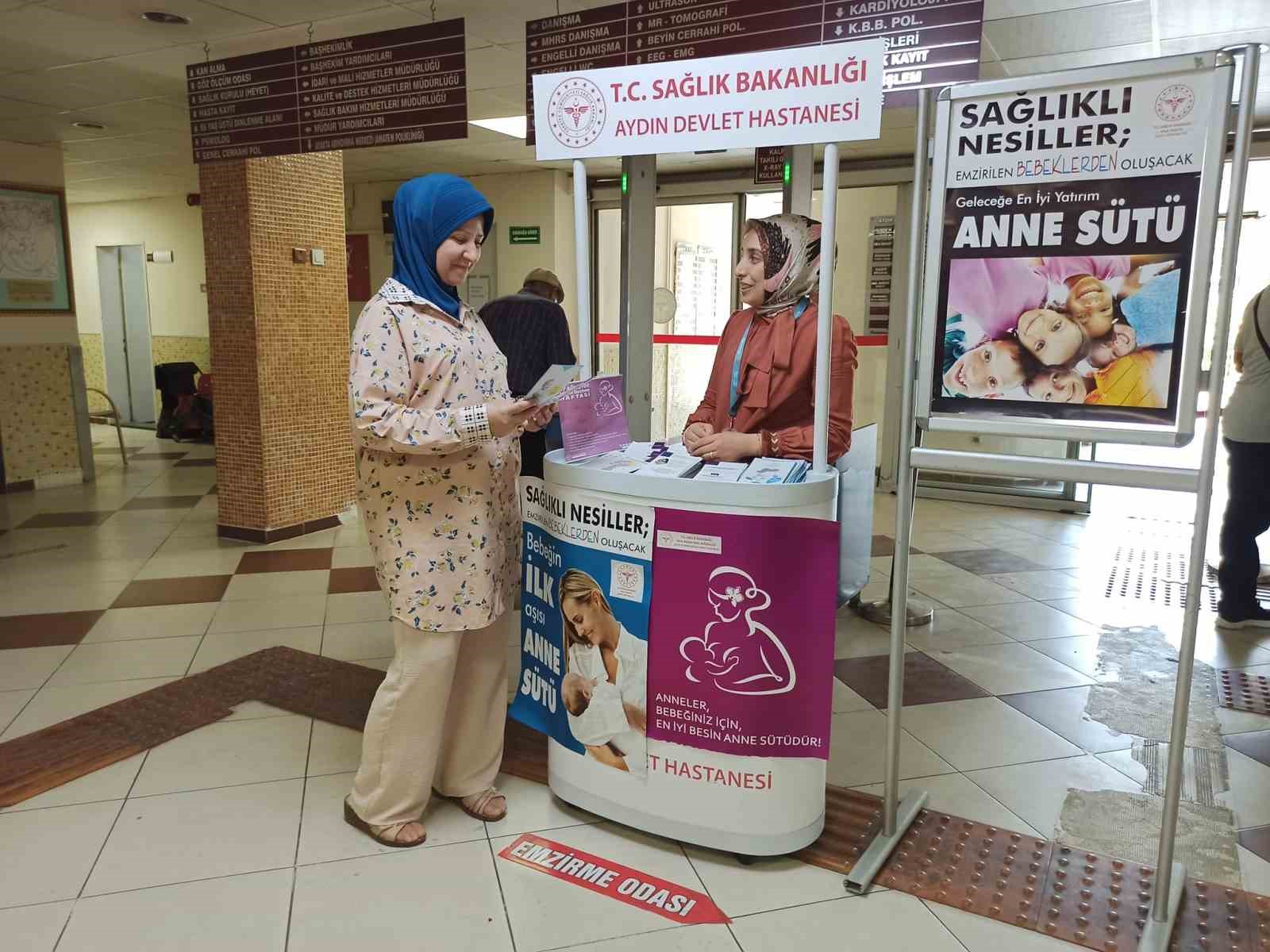 Aydın Devlet Hastanesi’nde Dünya Emzirme Haftası etkinliği
