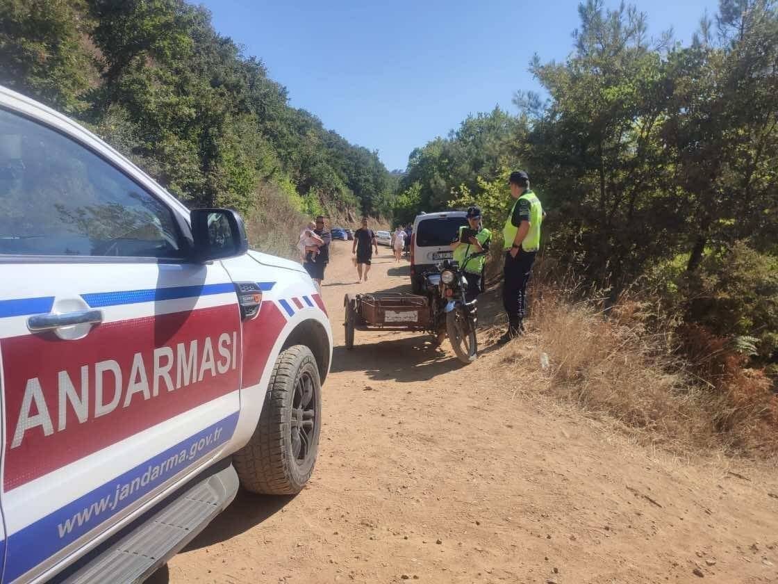 Jandarma’dan motosiklet denetimi; 19 araç trafikten men
