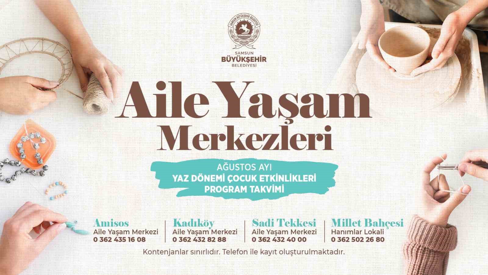 Aile yaşam merkezlerinde atölye etkinlikleri başladı
