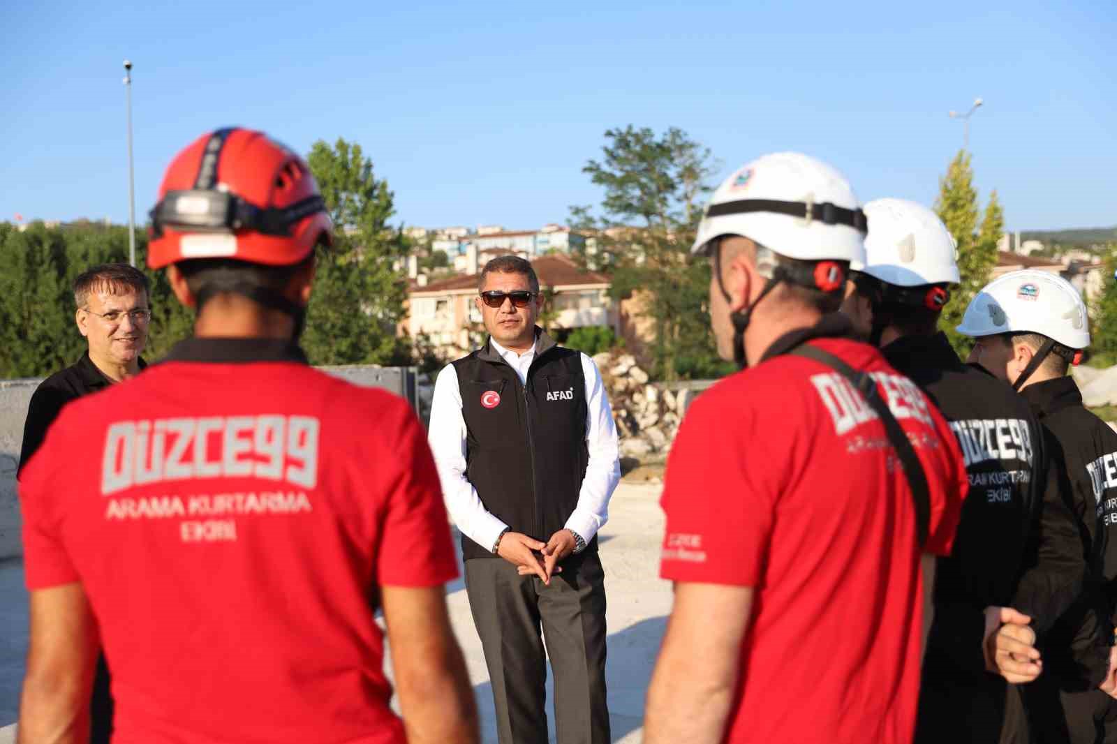 Düzce kurtarma ekiplerinin AFAD standartlarında
