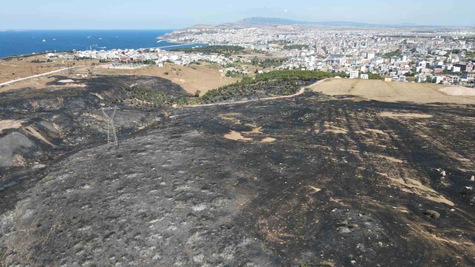 Balıkesir’de otluk alanda çıkan yangın söndürüldü
