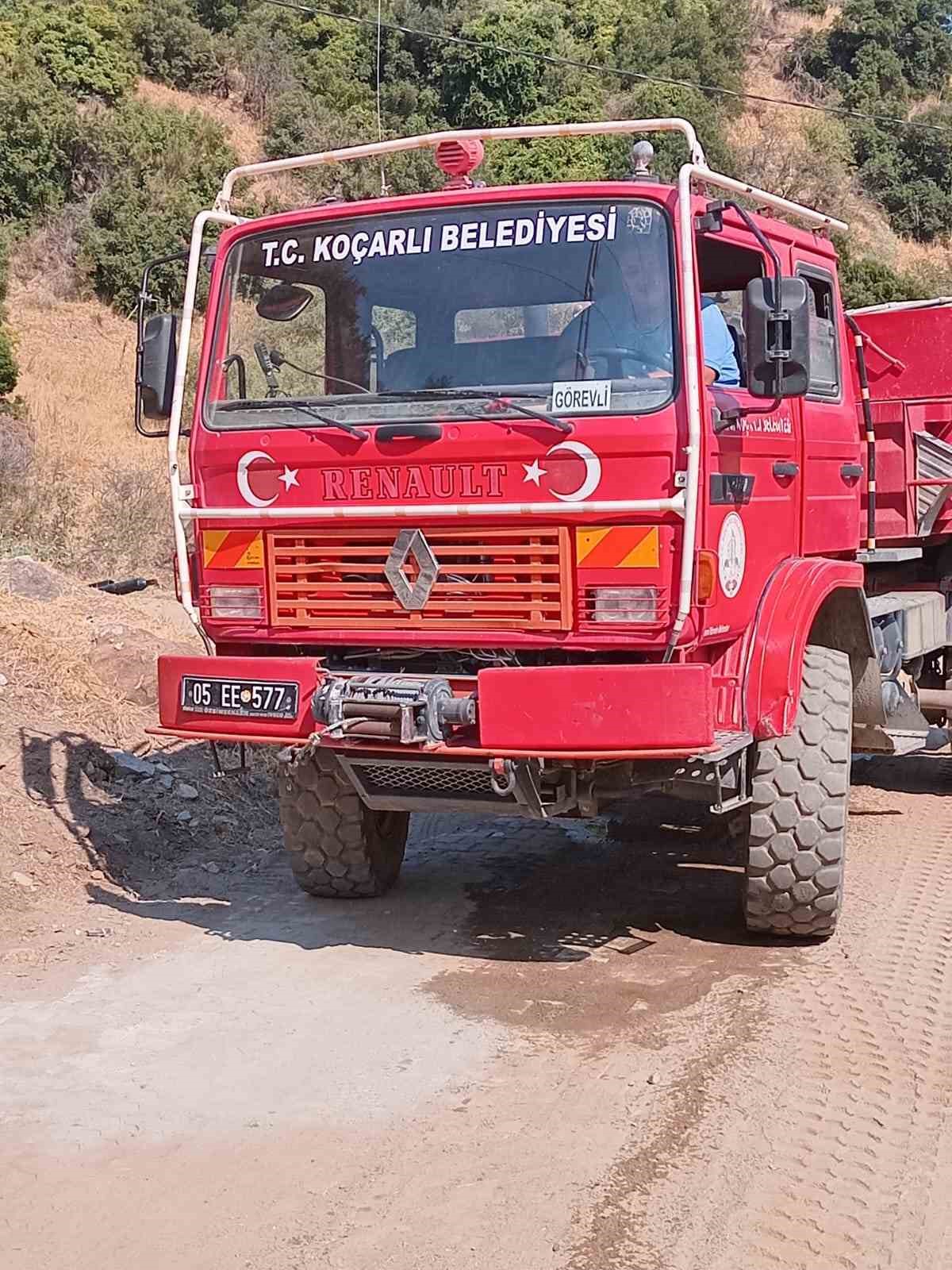 Koçarlı Belediyesi’nden orman yangınına destek
