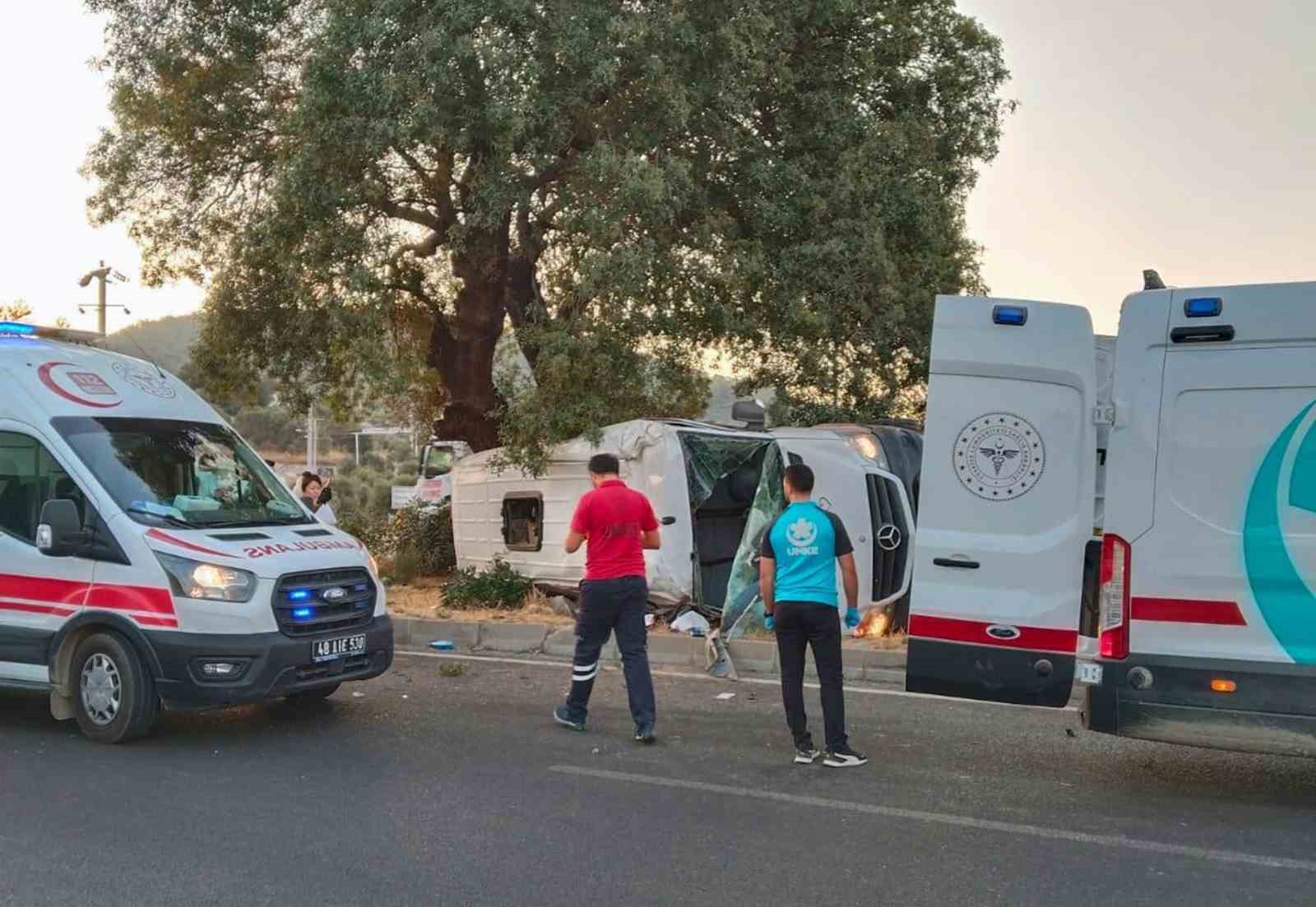 Milas’ta kaza, çok sayıda yaralı var
