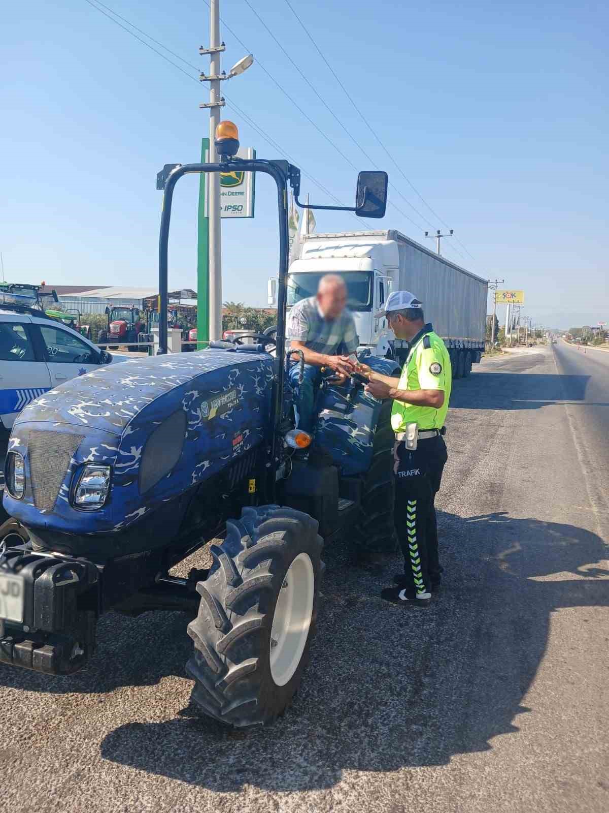 Traktör ve tarım işçisi taşıyan araçlara sıkı denetim
