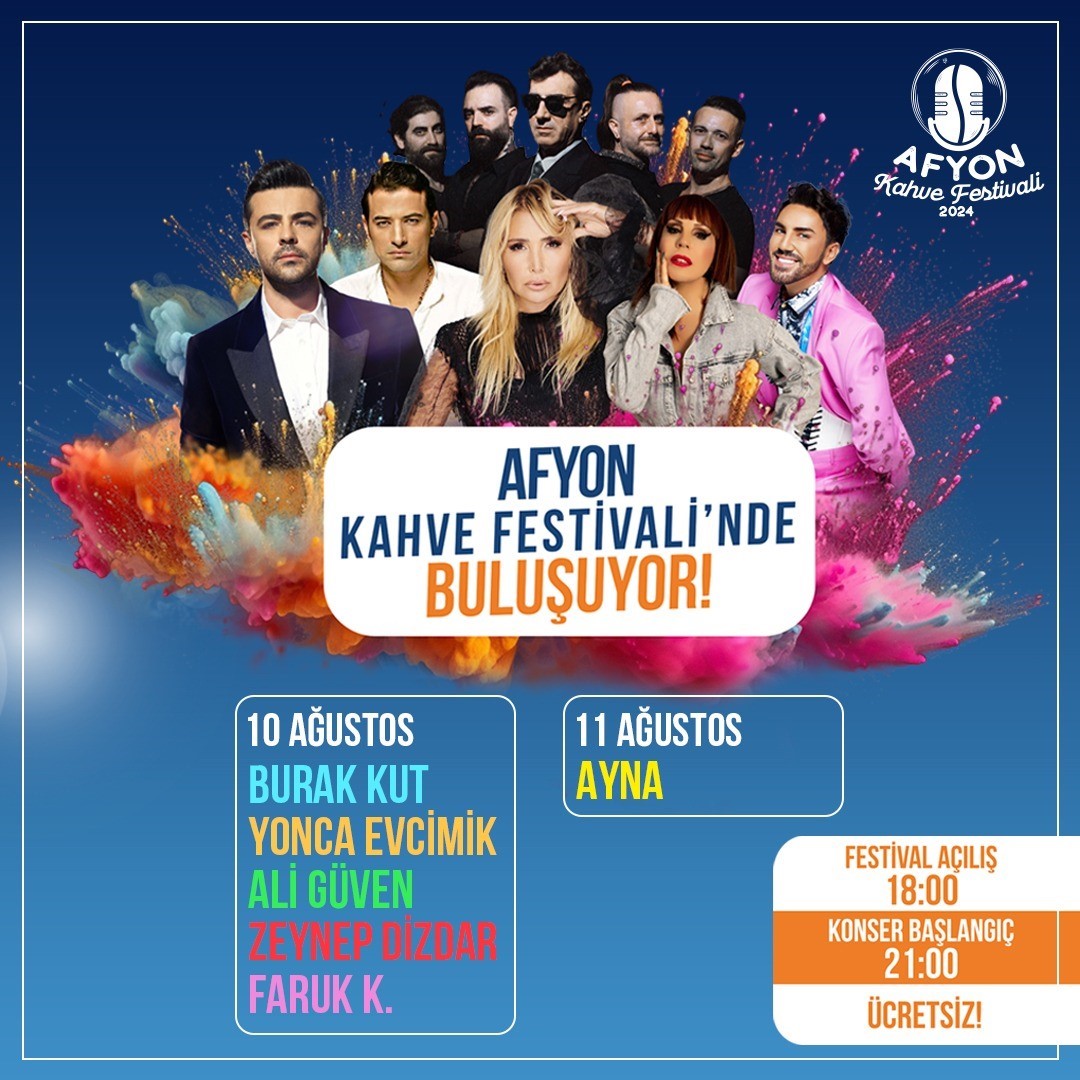 Afyon Kahve Festivali’nde 90’lar rüzgârı esecek
