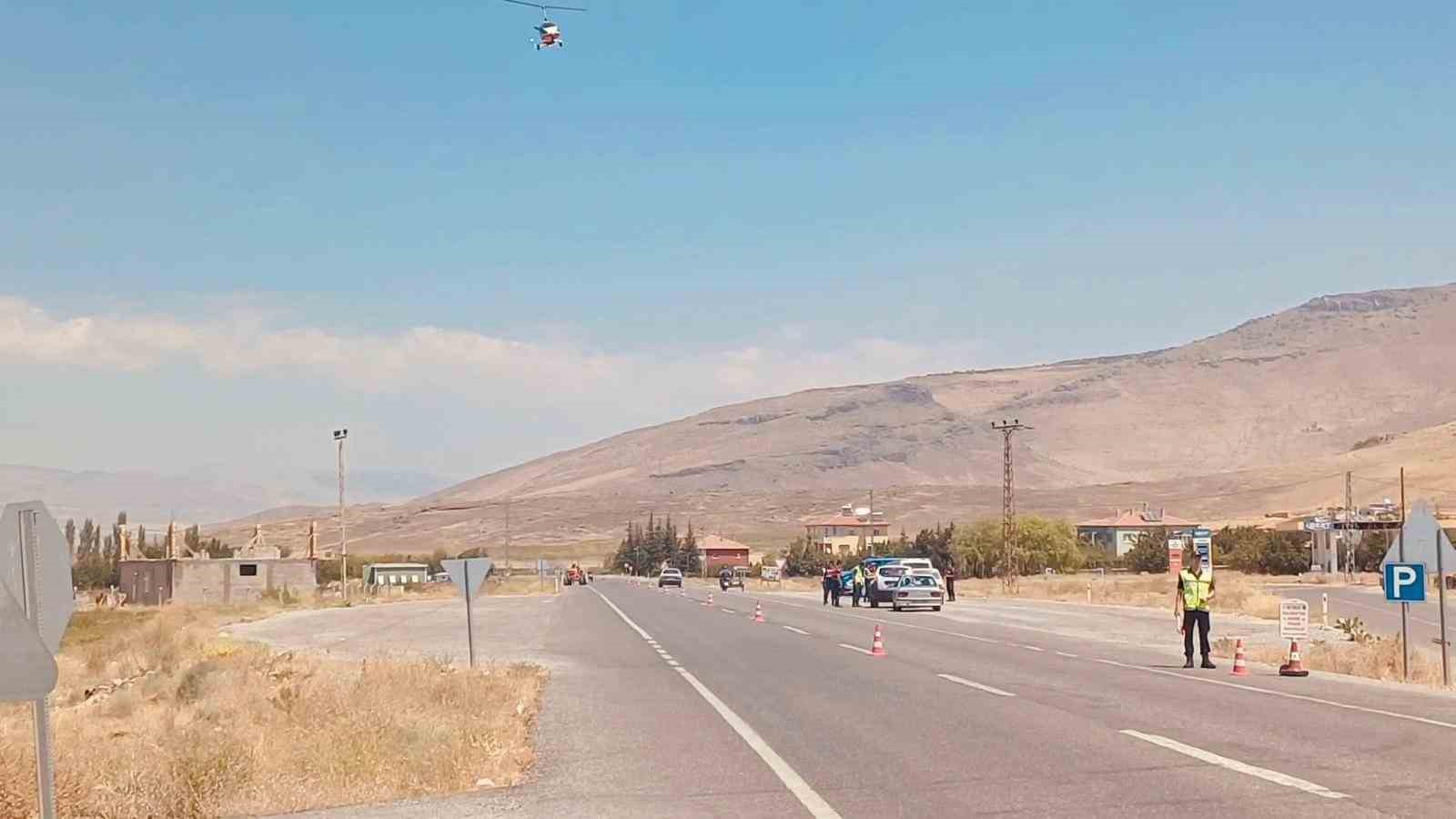 Kayseri jandarmasından Cayrokopter destekli trafik denetimi
