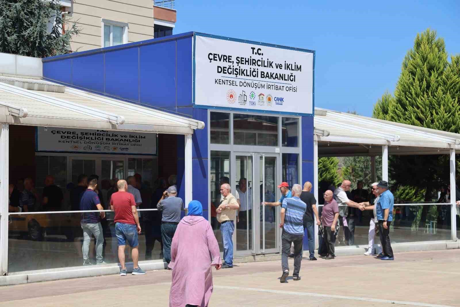 Canik’te kentsel dönüşüm hamlesine vatandaşlardan yoğun ilgi
