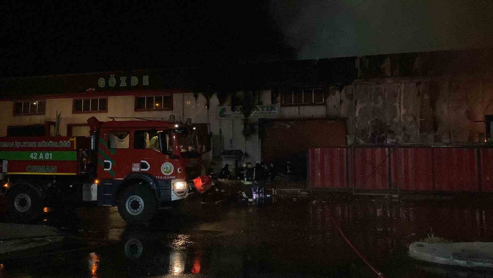 Konya’daki fabrika yangını kontrol altına alındı
