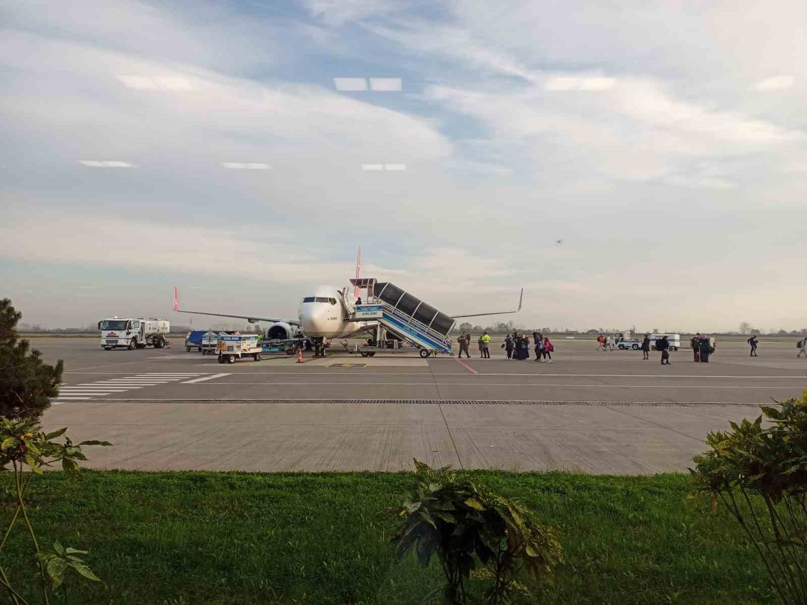 Samsun-Çarşamba Havalimanından ilk 7 ayda 829 binden fazla yolcu uçtu
