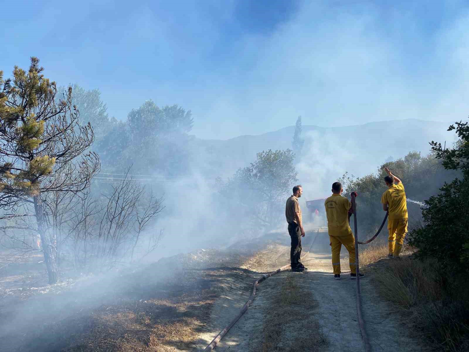 Anız yangınında 40 dönümlük arazi kül oldu
