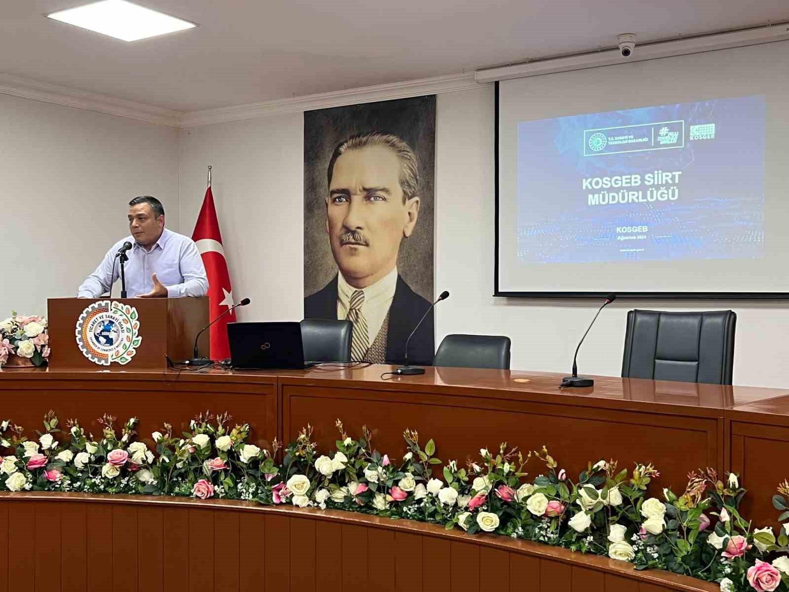 Siirt TSO’da güncellenen KOSGEB girişimcilik destekleri anlatıldı
