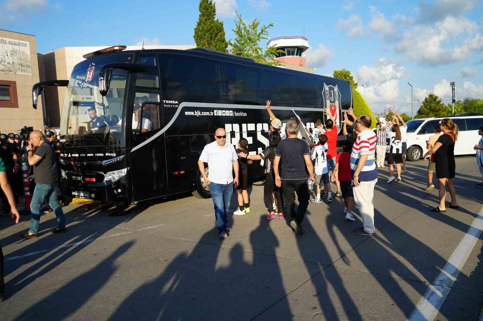 Beşiktaş kafilesi, Samsun’da
