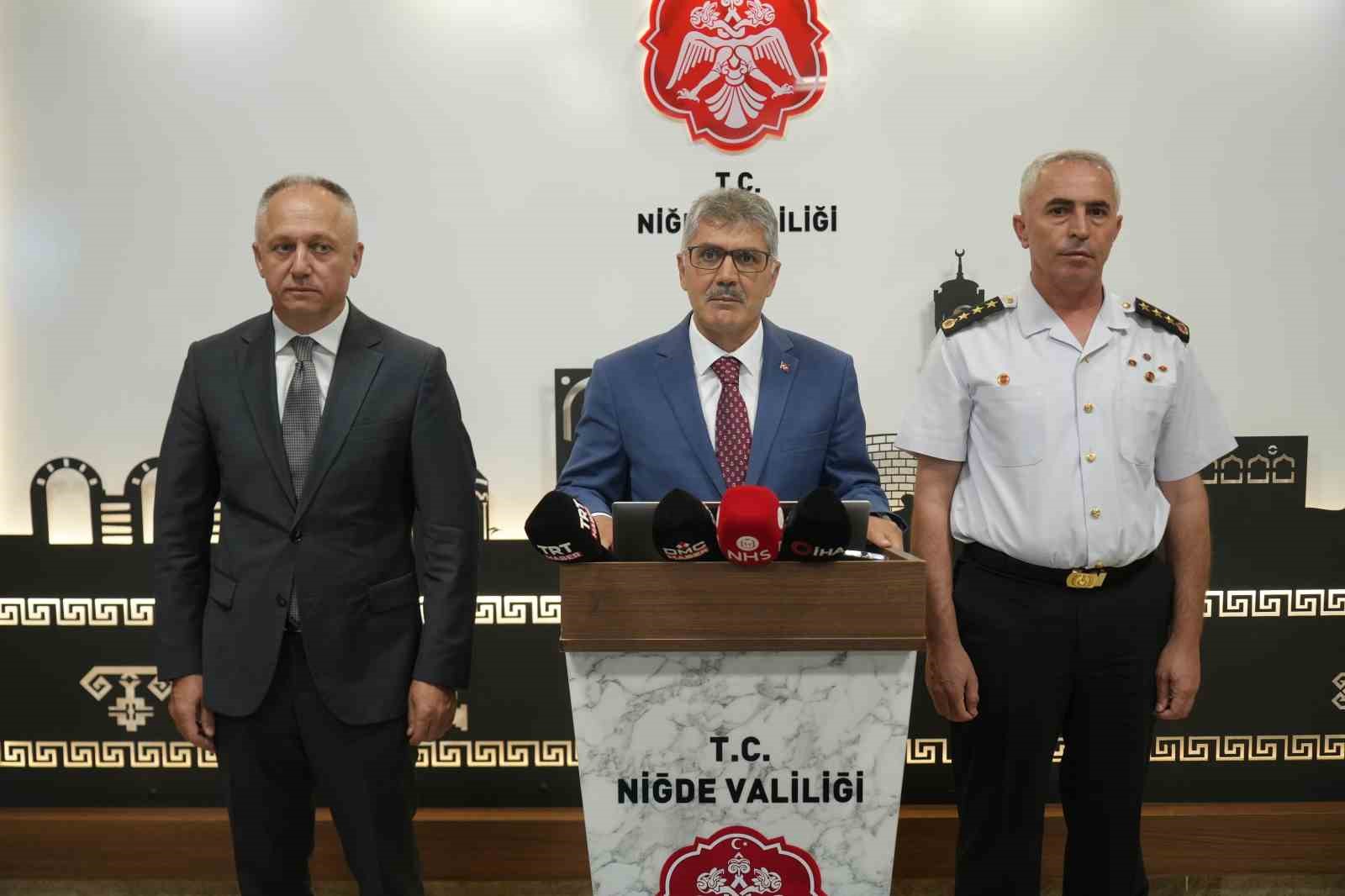 Niğde’nin güvenliğini bin 268 emniyet, 831 jandarma personeli sağlıyor
