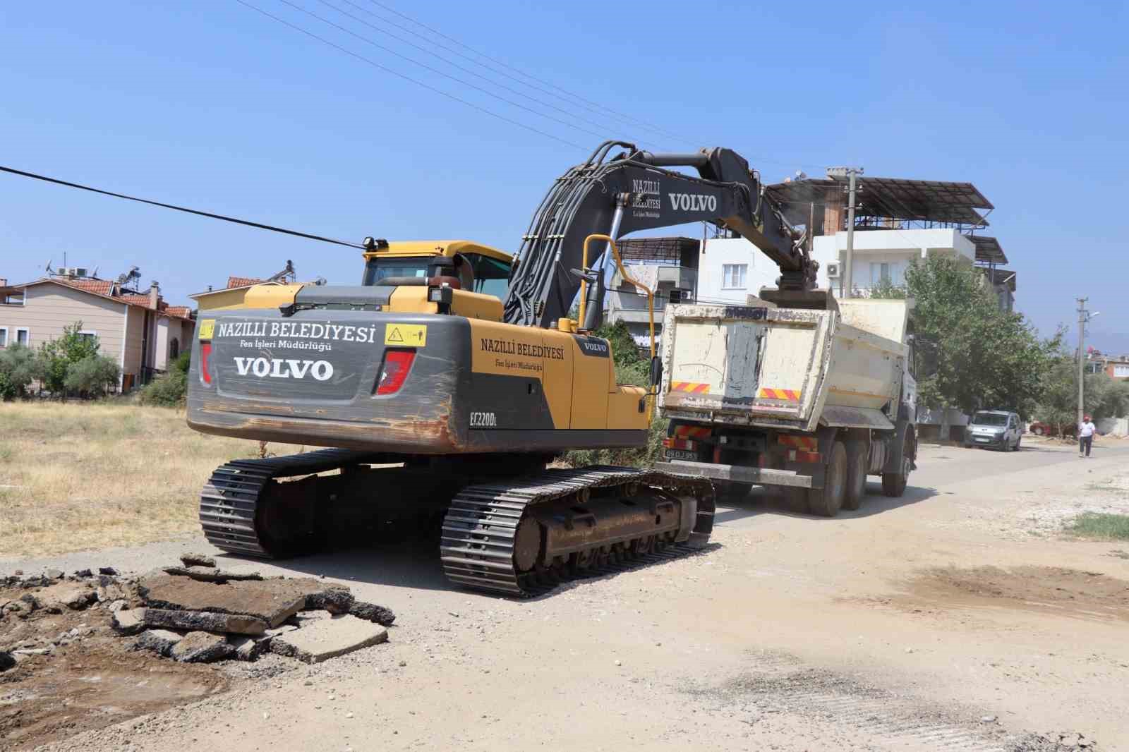 Nazilli’de ikinci etap yol çalışmaları başladı
